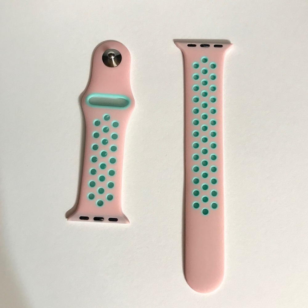 ✰ Blue and Pink Sport Apple Watch Band ✰ - Picture 5 of 7